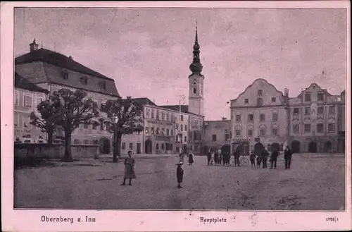 Ak Obernberg am Inn Oberösterreich, Hauptplatz