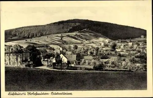 Ak Holzhausen Externsteine Horn Bad Meinberg am Teutoburger Wald, Blick auf den Ort