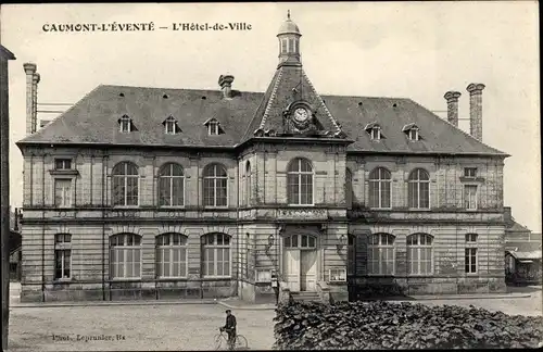Ak Caumont l'Éventé Calvados, L'Hotel de Ville