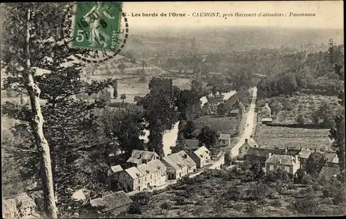 Ak Caumont l'Éventé Calvados, Panorama