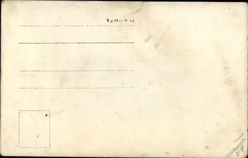 Foto Ak Französischer Soldat in Uniform auf einem Pferd