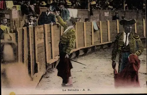 Ak Corrida de Toros, le Brindis, Stierkampf