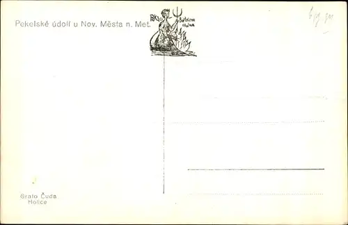 Ak Nové Město nad Metují Neustadt an der Mettau Reg. Königgrätz, Pekelské údolí