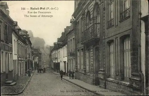 Ak Saint Pol sur Ternoise Pas de Calais, Rue des Procureurs