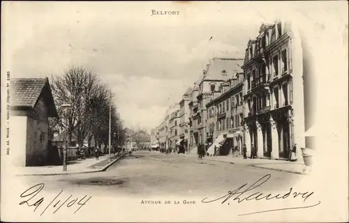 Ak Belfort Beffert Beffort Territoire de Belfort, Avenue de la Gare