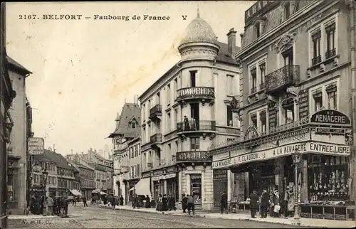 Ak Belfort Beffert Beffort Territoire de Belfort, Faubourg de France