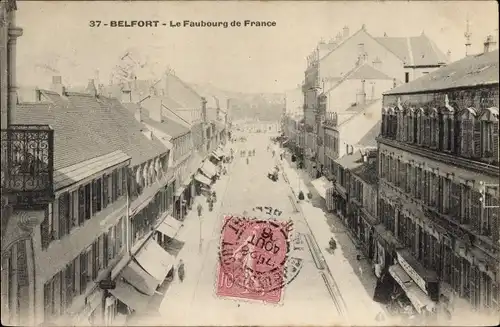 Ak Belfort Beffert Beffort Territoire de Belfort, Le Faubourg de France