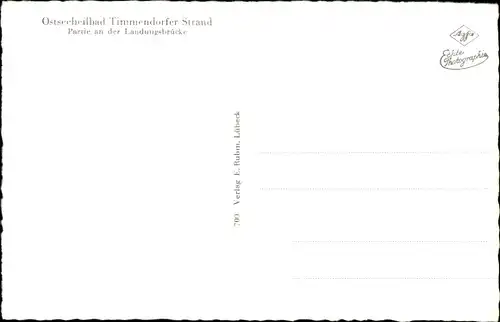 Ak Ostseebad Timmendorfer Strand, Landungsbrücke, Strandkörbe