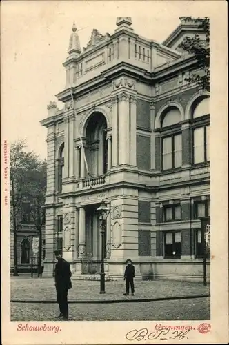 Ak Groningen Niederlande, Schouwburg