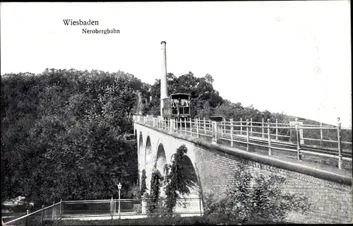 Ak Wiesbaden in Hessen, Nerobergbahn