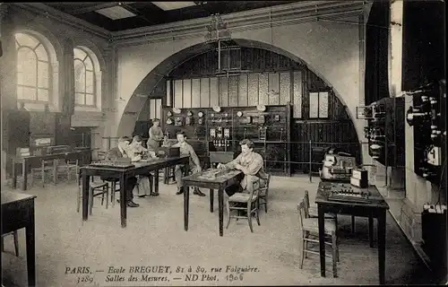 Ak Paris XV Vaugirard, Ecole Breguet, Salle des Mesures