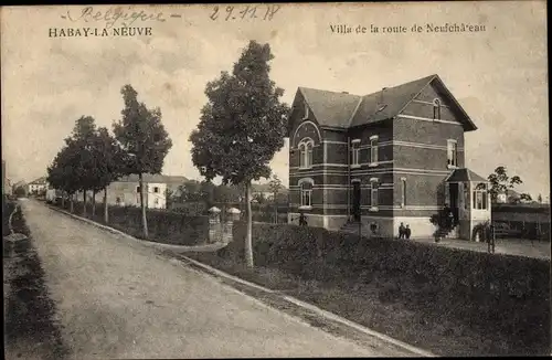 Ak Habay la Neuve Wallonien Luxemburg, Villa de la route de Neufchateau