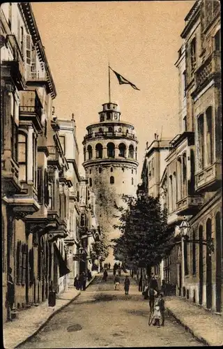 Ak Konstantinopel Istanbul Türkei, Tour de Galata