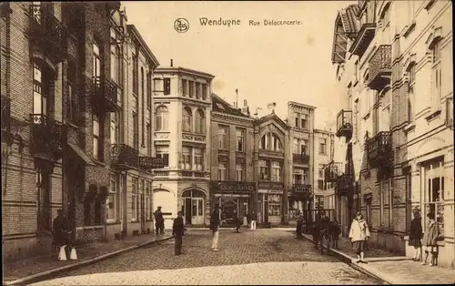 Ak Wenduine Wenduyne De Haan Westflandern, Rue Delacencerle