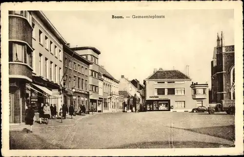 Ak Boom Flandern Antwerpen, Gemeenteplaats