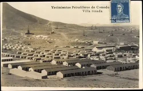 Ak Comodoro Rivadavia Argentinien, Yacimientos Petroliferos, Villa rosada