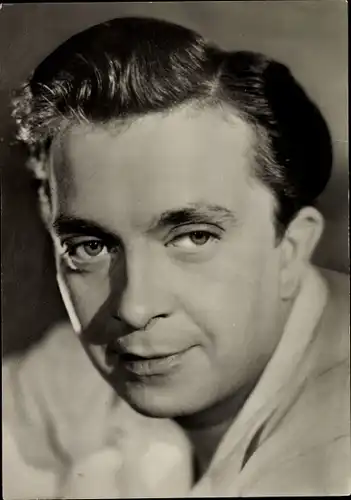 Ak Schauspieler Wolfgang Kieling, Friedel Walter, Genesung, Portrait, DEFA