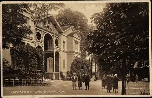 Ak Bad Mergentheim in Tauberfranken, Karlsbad, Besucher