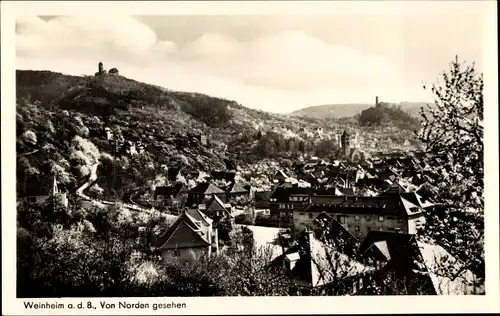 Ak Weinheim an der Bergstraße Baden, Totale