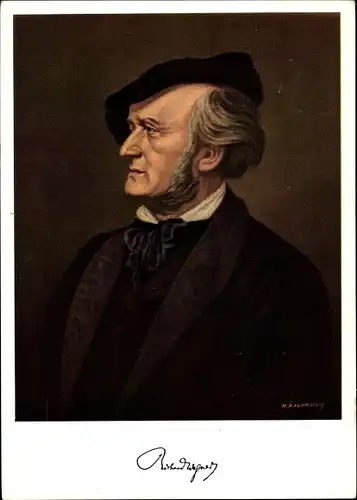 Künstler Ak Piontkovsky, N., Komponist Richard Wagner