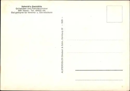 Ak Nesse Dornum in Ostfriesland, Schmidt's Gaststätte, Gasträume, Garten, Spielgeräte