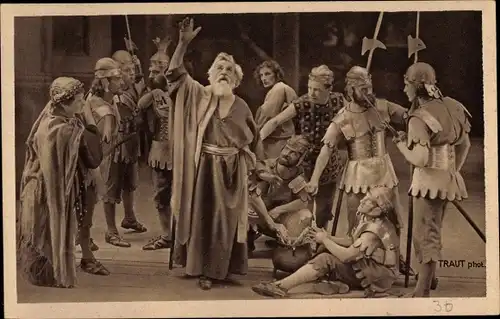 Ak Oberammergau in Oberbayern, Passionsspiele 1922, Verleugnung Jesu