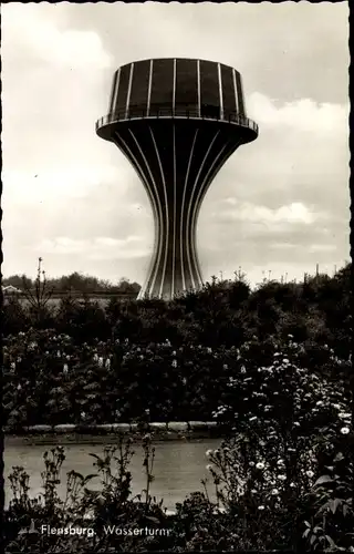 Ak Flensburg in Schleswig Holstein, Wasserturm