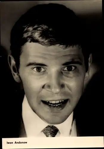 Ak Schauspieler Iwan Andonow, Portrait