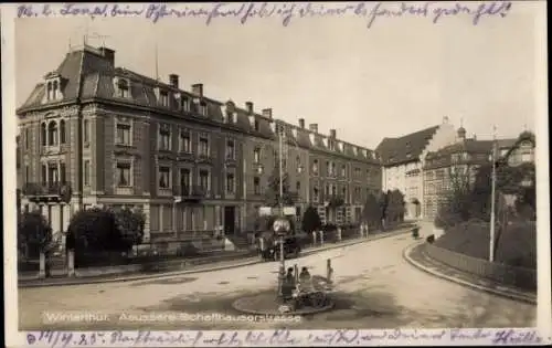 Ak Winterthur Kt Zürich Schweiz, Äußere Schaffhauserstraße