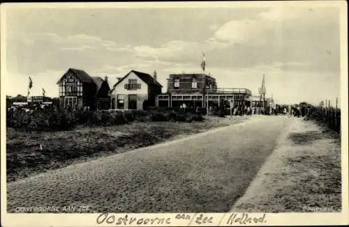 Ak Oostvoorne aan Zee Südholland, Teilansicht der Ortschaft, Boulevard