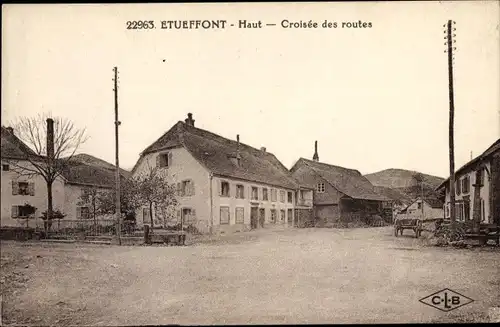 Ak Etueffont Haut Territoire de Belfort, Croisee des routes