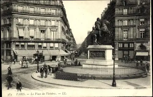 Ak Paris, La Place des Victoires, Monument
