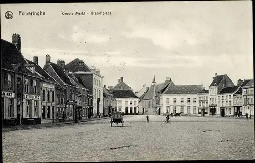 Ak Poperinghe Poperinge Westflandern, Groote Markt