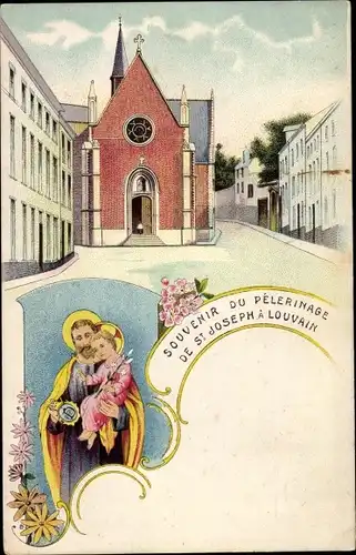 Ak Louvain Leuven Flämisch Brabant, Souvenir du Pelerinage de St. Joseph, Heilige