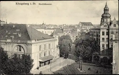 Ak Kaliningrad Königsberg Ostpreußen, Stadttheater
