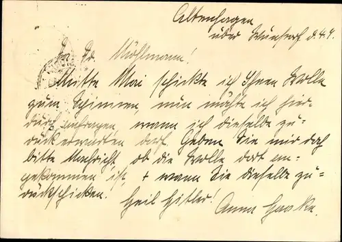 Ak Landpoststempel Altenhagen über Wunstorf