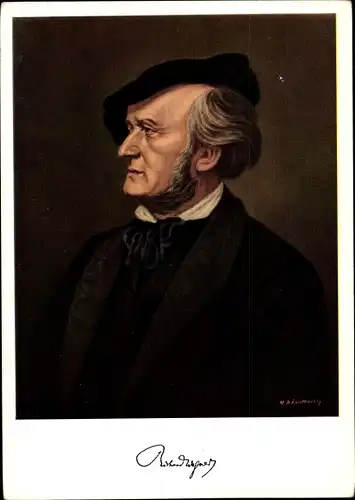 Künstler Ak Piontkovsky, N., Komponist Richard Wagner