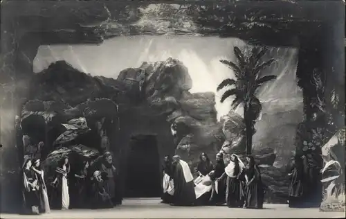 Ak Oberammergau in Oberbayern, Passionsspiel 1900, Nr. 8, Grablegung