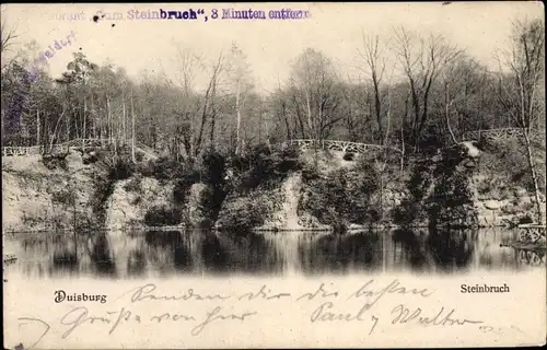 Ak Duisburg im Ruhrgebiet, Steinbruch