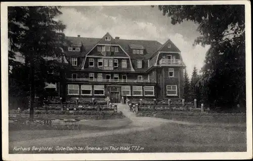 Ak Ilmenau in Thüringen, Berghotel Gabelbach am Kickelhahn