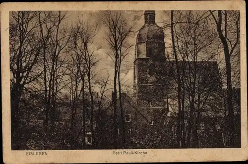 Ak Lutherstadt Eisleben, Petri-Pauli-Kirche