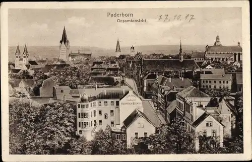 Ak Paderborn in Westfalen, Gesamtansicht