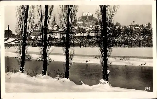 Ak Marburg an der Lahn, Blick vom Hindenburgring