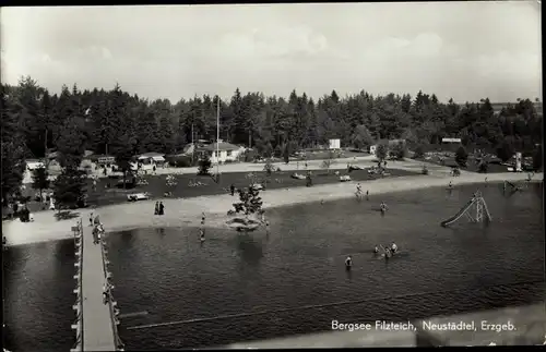 Ak Neustädtel Schneeberg im Erzgebirge, Bergsee Filzteich