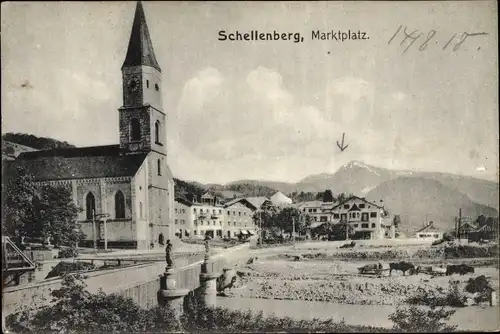 Ak Schellenberg Marktschellenberg, Marktplatz