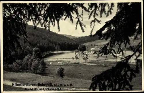 Ak Hohegeiß Braunlage im Oberharz, Freibad