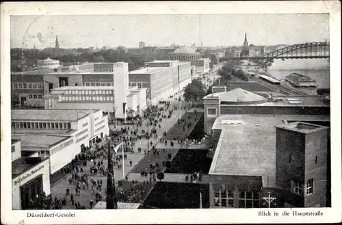 Ak Düsseldorf am Rhein, Gesolei 1926, Hauptstraße