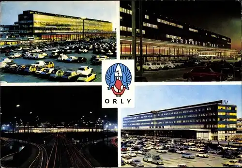 Ak Orly Val de Marne, Aéroport de Paris-Orly, Flughafen Ansichten