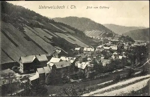 Ak Unterweißbach Thüringen, Blick vom Eichberg