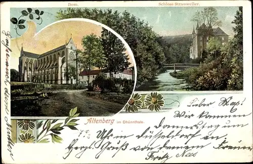 Litho Altenberg Odenthal Bergisches Land, Altenberger Dom, Schloss Strauweiler
